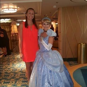 Bright Dress with fringe accent